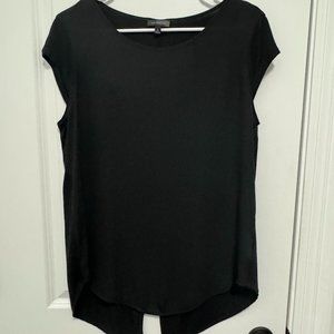 The Limited Gently Used Black Tux Tail Top Size L